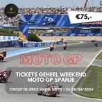 Tickets Moto GP Spanje (geheel weekend), April