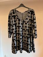 Zwart/witte magna tuniek dikkere stof maat 52/54, Kleding | Dames, Grote Maten, Ophalen of Verzenden, Zo goed als nieuw, Zwart