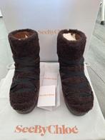 Nieuw in Doos: See by Chloé maat 40 Bruin Leer was € 295,95, Kleding | Dames, Schoenen, Bruin, Snowboots, Nieuw, Ophalen of Verzenden