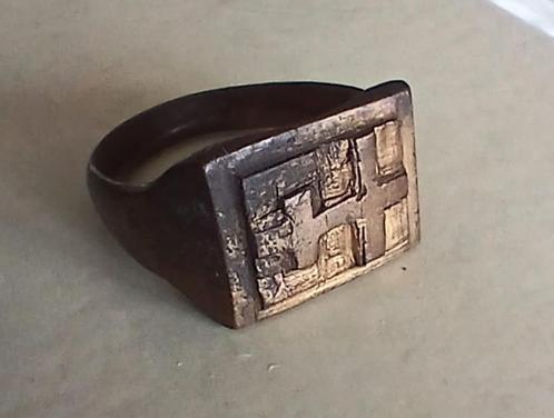 WO1  trech art ring Ieper, Verzamelen, Militaria | Algemeen, Overige soorten, Kunstobject, Overige gebieden, Ophalen of Verzenden