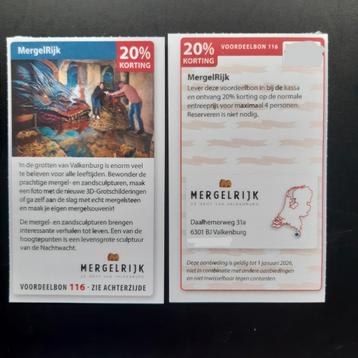 MergelRijk 20% korting voor maximaal 4 personen. beschikbaar voor biedingen