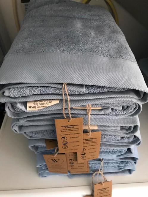 Walra badlakens blauw 70x140cm nieuw 8 stuks, Huis en Inrichting, Badkamer | Badtextiel en Accessoires, Nieuw, Overige typen, Blauw