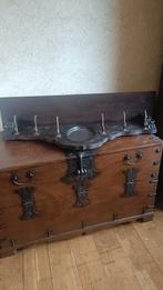 Eiken Kapstok met Spiegel, Ophalen of Verzenden