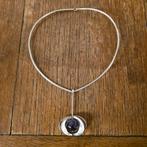 Zilveren Theresia Hvorslev Ketting met Amethist, Sieraden, Tassen en Uiterlijk, Kettingen, Gebruikt, Ophalen of Verzenden, Met edelsteen