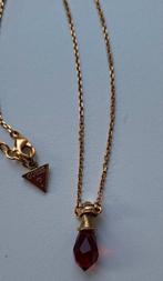 Guess Ketting met Rode Hanger - 46 cm, Ophalen of Verzenden, Zo goed als nieuw, Goud, Overige materialen