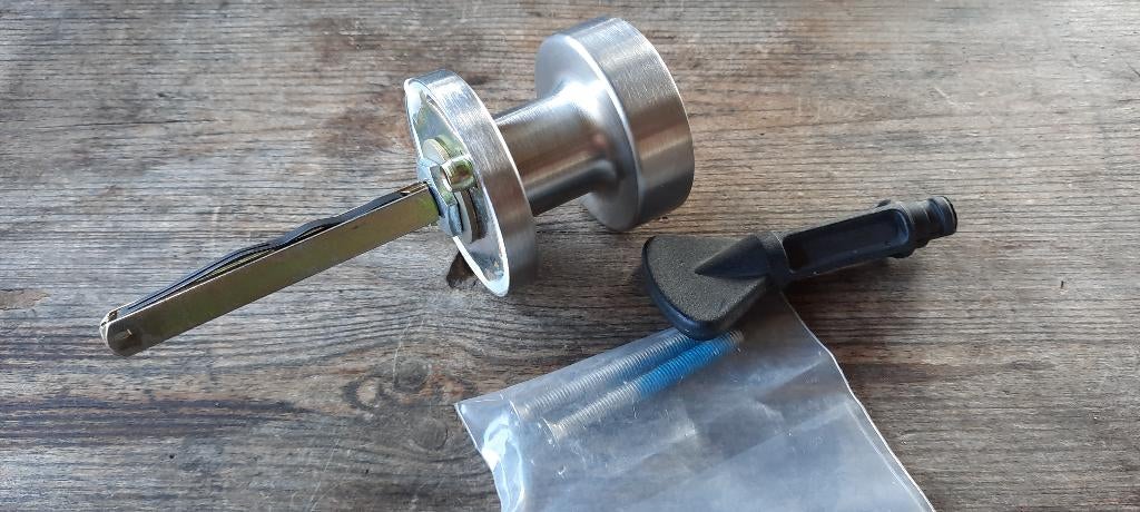 Hoppe knop op rozet e58-42 rvs, Hobby en Vrije tijd, Overige Hobby en Vrije tijd, Ophalen of Verzenden, Nieuw