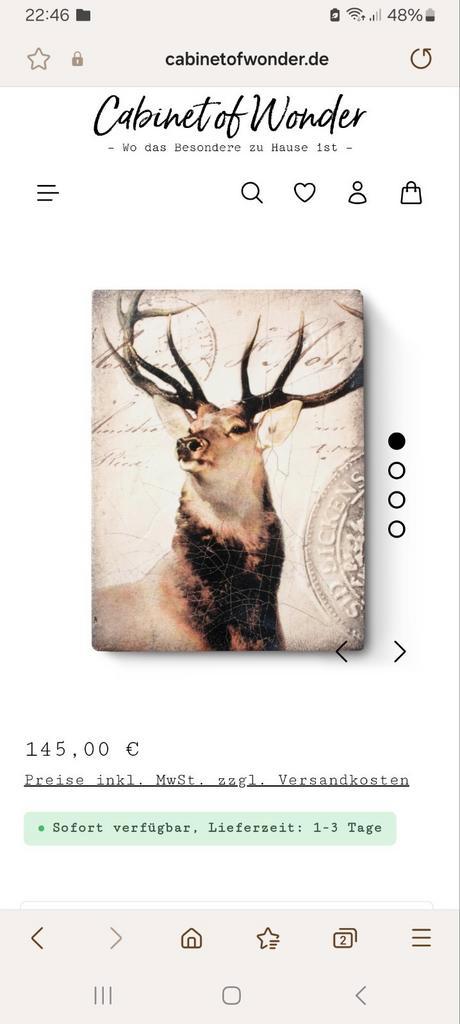 GEZOCHT; Sid Dickens tile 'King of the forest', Huis en Inrichting, Woonaccessoires | Wanddecoraties, Zo goed als nieuw, Ophalen of Verzenden