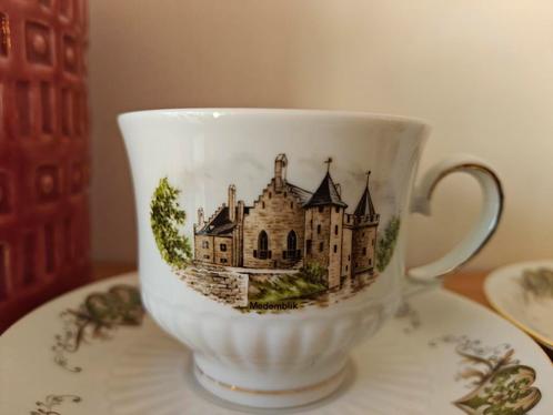 6x Kop en schotel original Dutch Castles - Bavaria, Verzamelen, Porselein, Kristal en Bestek, Zo goed als nieuw, Kop en/of schotel