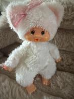 Monchhichi White Cat Minka Sekiguchi 20 cm (2), Verzamelen, Ophalen of Verzenden, Gebruikt