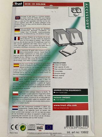 Trust CD/ DVD opbergsysteem voor 2x 12 CD’s of DVD’s beschikbaar voor biedingen