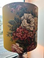 Sfeervolle schemerlamp met bloemen - 83 cm, Huis en Inrichting, Lampen | Vloerlampen, Ophalen, Zo goed als nieuw, Hout, Minder dan 100 cm