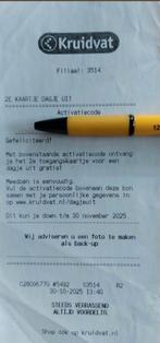 2e kaartje gratis via Kruidvat, Kortingsbon