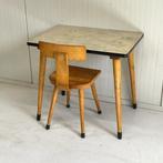 Vintage retro kleuterschool set tafel en stoeltje knutselset, Ophalen, Gebruikt, Onbekend, Onbekend