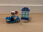 DUPLO politie motor + agent, Kinderen en Baby's, Speelgoed | Duplo en Lego, Ophalen of Verzenden, Zo goed als nieuw, Complete set