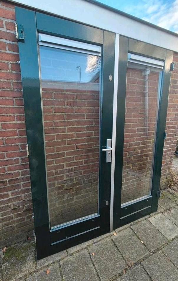 Openslaande deuren, terrasdeuren, tuindeuren, Doe-het-zelf en Verbouw, Kozijnen en Schuifpuien, Deurkozijn, Hout, 150 tot 225 cm