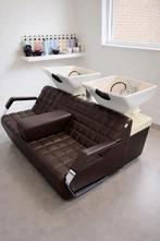 2persoons wasunit kapper, Huis en Inrichting, Ophalen, Gebruikt, Twee, Bruin