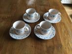 KOP EN SCHOTELS, 4 STUKS, BLAUW/GEEL/ GROEN, Huis en Inrichting, Keuken | Servies, Ophalen of Verzenden, Zo goed als nieuw, Overige stijlen