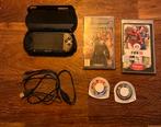 PSP E1000 + Games, Spelcomputers en Games, Met games, Zwart, Ophalen of Verzenden, Zo goed als nieuw