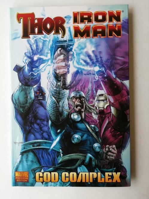 Marvel: Thor Iron Man - God complex HC, Boeken, Strips | Comics, Zo goed als nieuw, Meerdere comics, Amerika, Ophalen of Verzenden