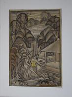 Fraaie Balinese prent, Indië., Verzenden