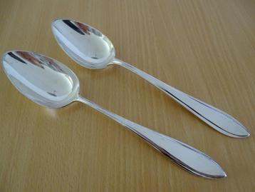 Zilver 2x tafellepel/diner lepel Puntfilet GvK/Begeer antiek beschikbaar voor biedingen