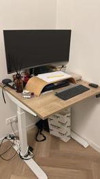 Sit-Stand Desk 80x80cm, Ophalen, Zo goed als nieuw