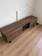 Tv meubel - donkerbruin 180cm lang, 150 tot 200 cm, Minder dan 100 cm, 25 tot 50 cm, Gebruikt