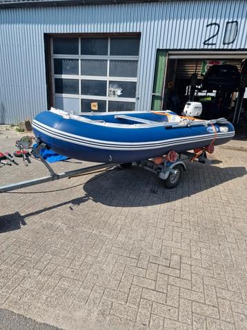 Tekoop allpa rubberboot met trailer beschikbaar voor biedingen