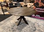 Eettafel rond 130 Bruin Mango 40%Korting Direct/Leverbaar