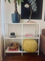 IKEA VITTSJÖ stellingkast – Wit/glas – Zeer goede staat, Ophalen, Zo goed als nieuw
