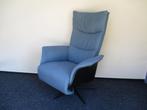 NIEUWSTAAT Hjort Knudsen design relax fauteuil stof blauw M, Ophalen of Verzenden, Zo goed als nieuw, Metaal, 50 tot 75 cm