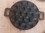 Gietijzeren poffertjes pan  4 stuks beschikbaar, Huis en Inrichting, Ophalen, Gietijzer, Koekenpan of Braadpan
