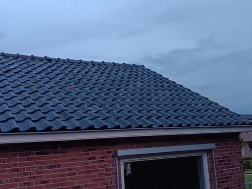 Zwart/blauwe dakpannen, Doe-het-zelf en Verbouw, Dakpannen en Dakbedekking, Gebruikt, Dakpannen, Steen of Klei, 15 m² of meer