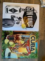 2 wandborden gin tonic en cuba libre, Ophalen of Verzenden