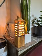 Houten Tafellamp in Huisvorm – Decoratief & Functioneel, Ophalen of Verzenden, Nieuw, Hout