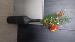 Grijze vaas met zijden bloemen, Ophalen, Zo goed als nieuw, Binnen