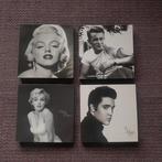 4 Canvas, Elvis etc, Minder dan 50 cm, Ophalen of Verzenden, Zo goed als nieuw, Schilderij