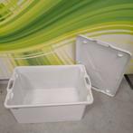 Kunststof krat / Box / opbergbak met deksel, Doe-het-zelf en Verbouw, Kratten en Dozen, Ophalen, Doos, 40 tot 60 cm, 50 tot 75 cm