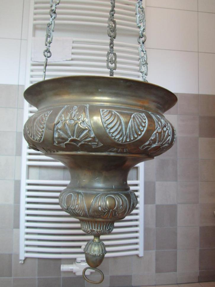 Grote godslamp, Antiek en Kunst, Antiek | Religie, Ophalen of Verzenden