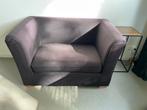 Zwarte Love Seat Fauteuil, Huis en Inrichting, Fauteuils, Ophalen, Gebruikt, 75 tot 100 cm, 100 tot 125 cm
