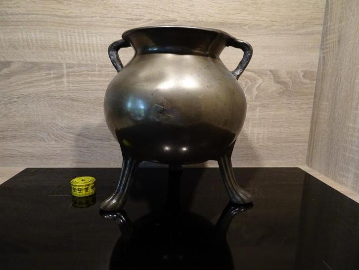 Zeer vroege bronzen kookpot of grape 15e eeuw, Antiek en Kunst, Antiek | Koper en Brons, Ophalen of Verzenden