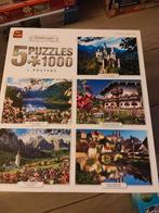 set van 5 puzzel in 1 doos, Hobby en Vrije tijd, Denksport en Puzzels, Ophalen of Verzenden, 500 t/m 1500 stukjes, Zo goed als nieuw