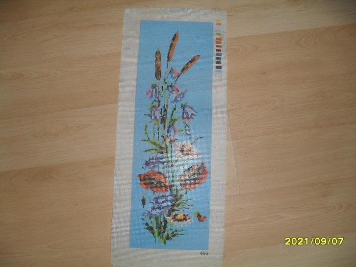 NIEUW Voorbedrukt stramien Bloemen 466. Verkoop ook DMC, Hobby en Vrije tijd, Borduren en Borduurmachines, Nieuw, Onderdeel of Toebehoren