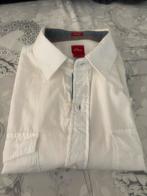 s.Oliver wit Katoenen Overhemd met Logo print M, Verzenden, Zo goed als nieuw, Wit, S.Oliver
