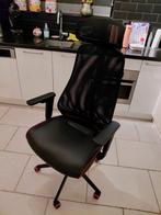 Bureaustoel / Gamingstoel zwart met rood, Ophalen, Zwart, Zo goed als nieuw, Gaming bureaustoel