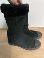 Sch58 - Zwarte  warm gevoerde Ugg laarzen maat 37 (1), Kleding | Dames, Ophalen of Verzenden, Zo goed als nieuw, Zwart, Hoge laarzen