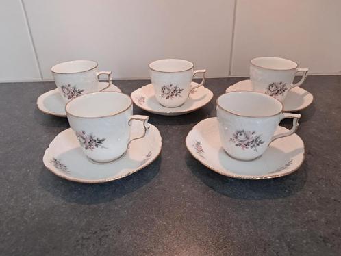 Rosenthal sanssouci 5 koffiekopjes met schoteltje, Antiek en Kunst, Antiek | Servies compleet, Ophalen of Verzenden