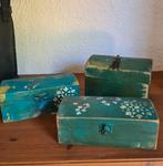 Schattige kleine houten kistjes, €7.50 p stuk, Minder dan 50 cm, Minder dan 50 cm, Ophalen of Verzenden, Zo goed als nieuw