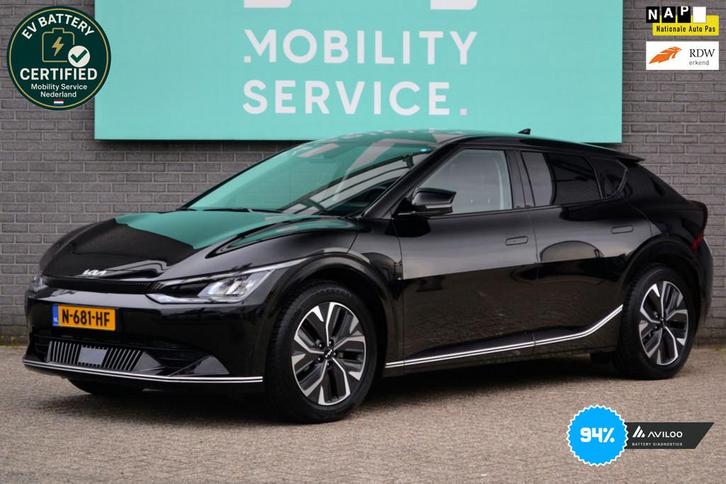Kia EV6 Plus 77.4 kWh SOH94% LED Plus Leder Meridian AUT, Auto's, Kia, Bedrijf, Te koop, EV6, ABS, Achteruitrijcamera, Adaptive Cruise Control