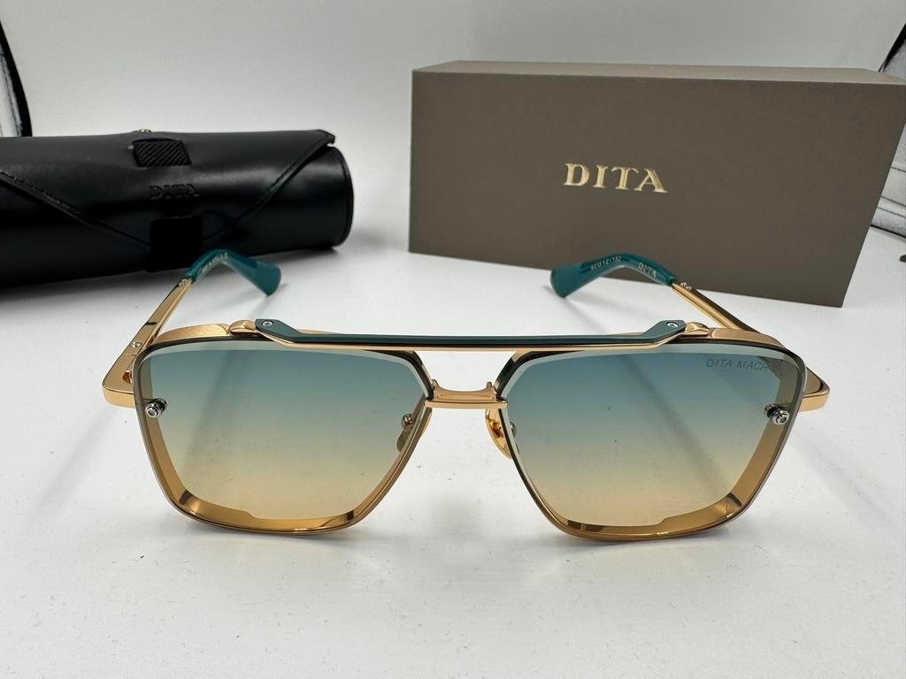 Dita Mach-Six ‘Green-Gold’, Overige merken, Zonnebril, Overige kleuren, Nieuw